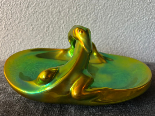 Zsolnay Eosin Lizard Dish