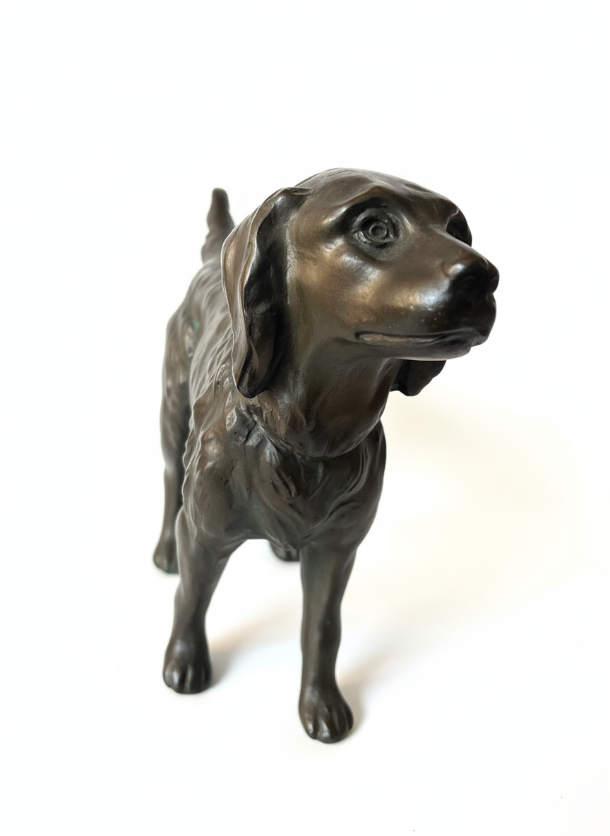 Bronze Dog Statue - Image 1