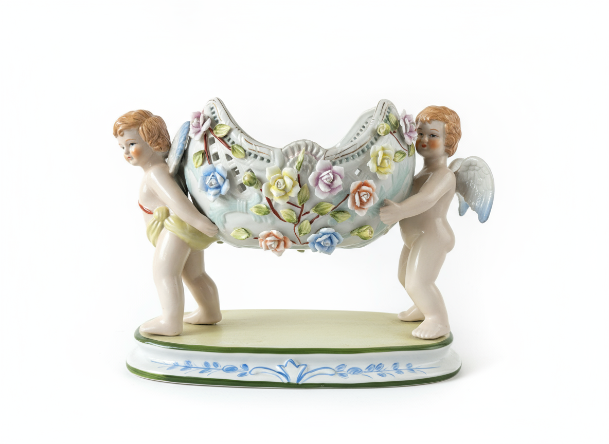 Cherub figurine with white background - Image 2