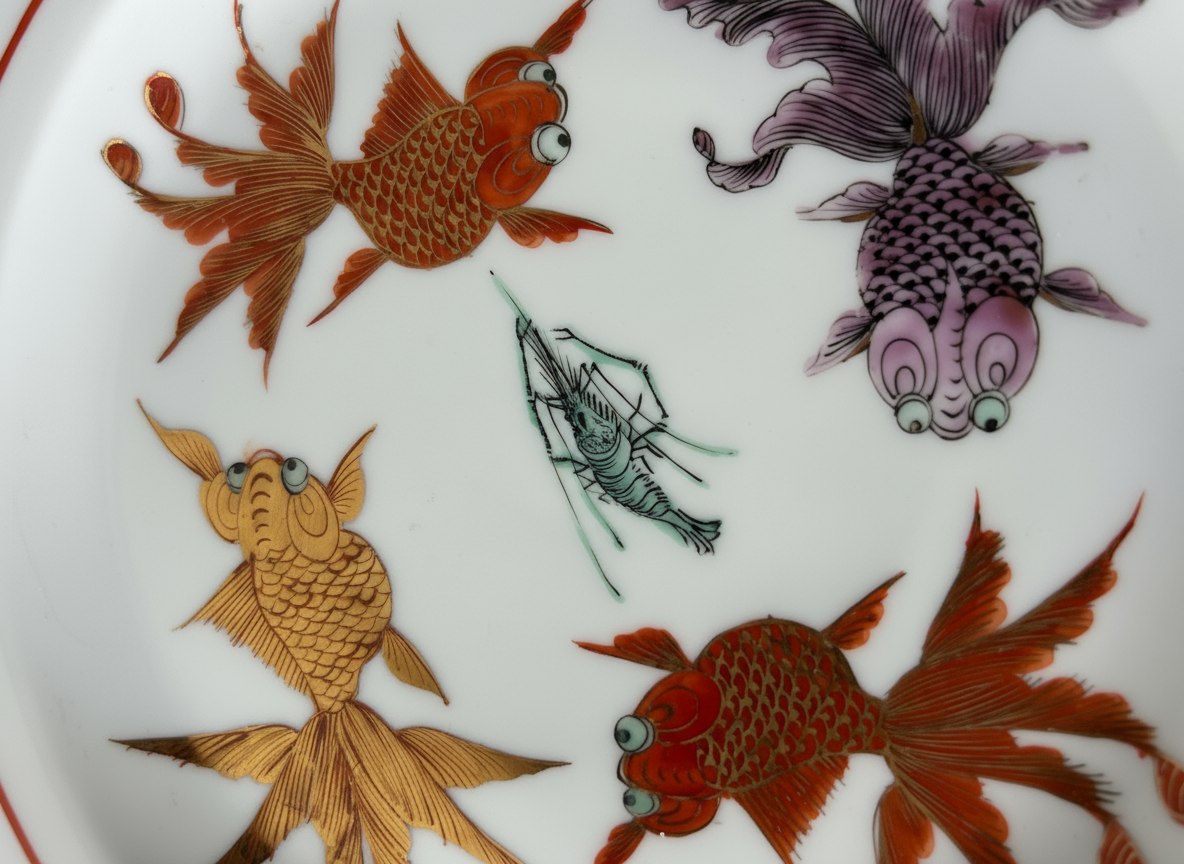 Close-up of koi fish design
