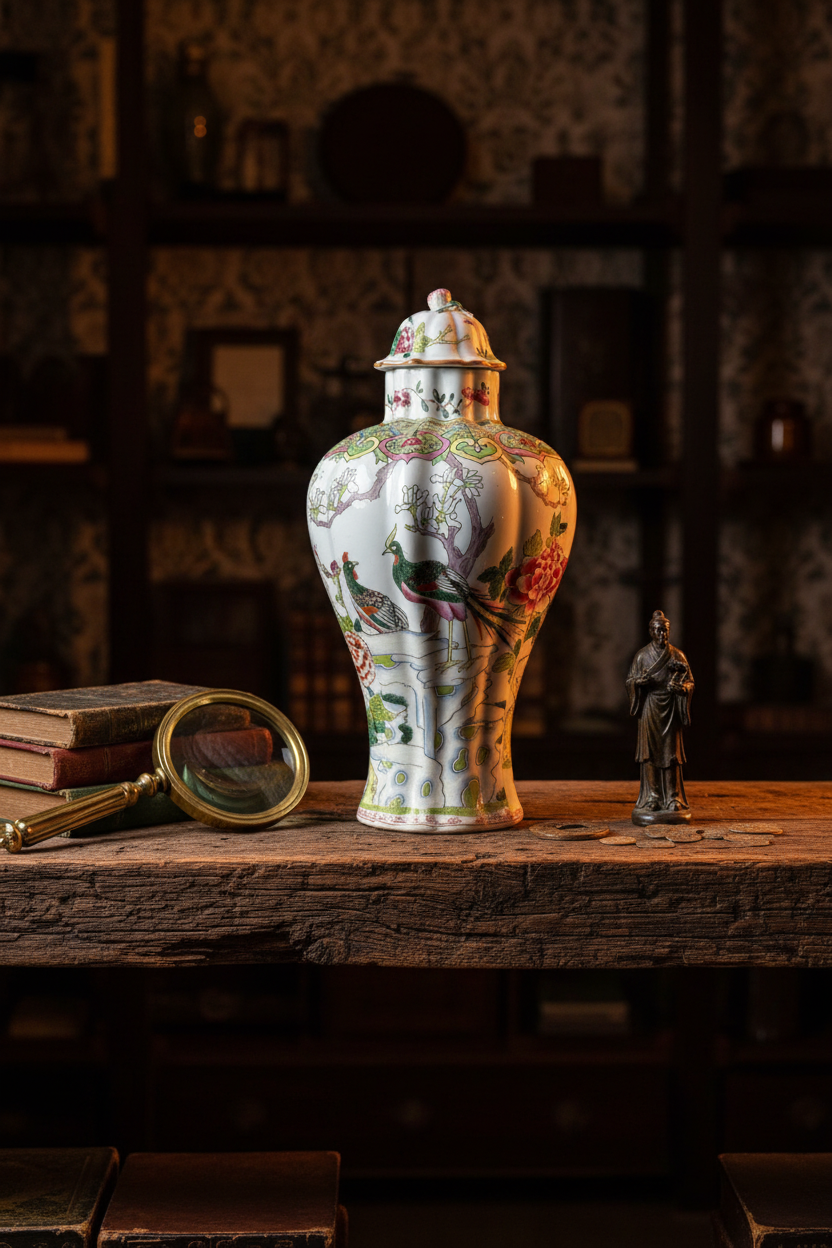 Famille Rose Vase – Collector's Study