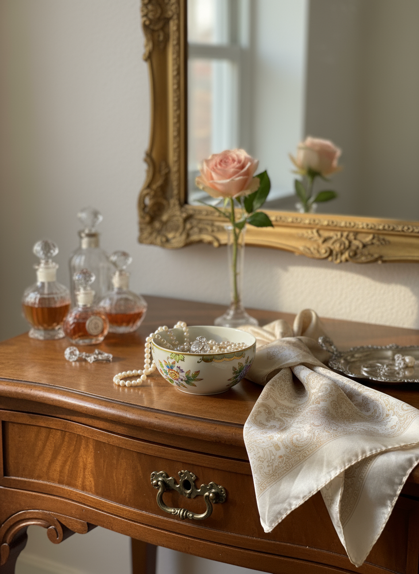 Herend Bonbon Dish - Dressing Table Lifestyle