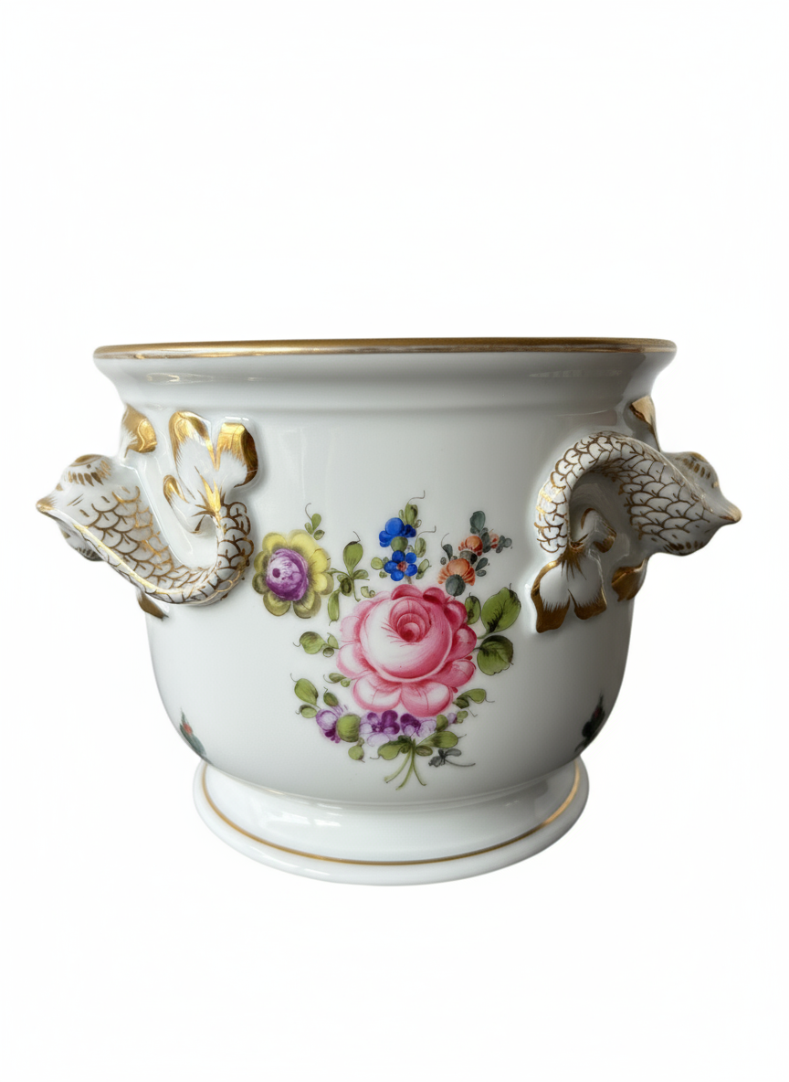 Herend Dolphin Cachepot - Image 1