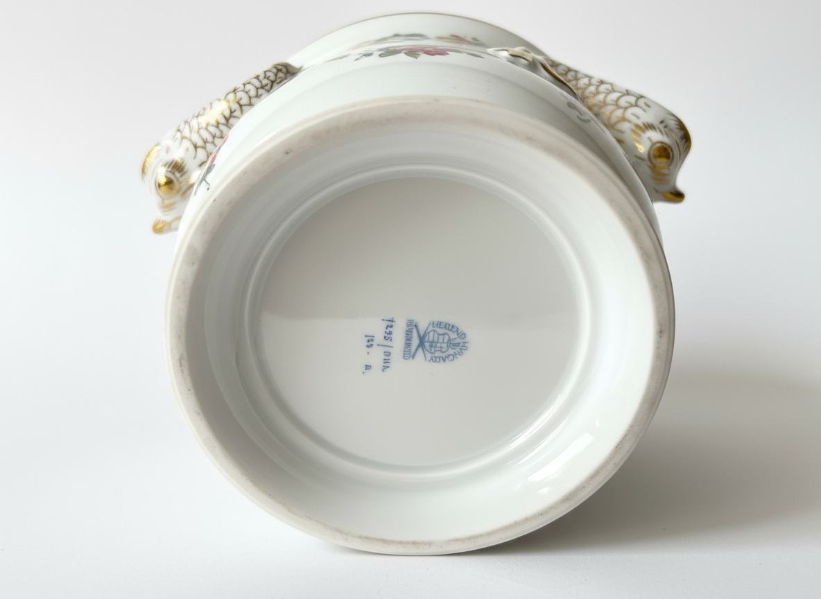 Herend Dolphin Cachepot - Image 5