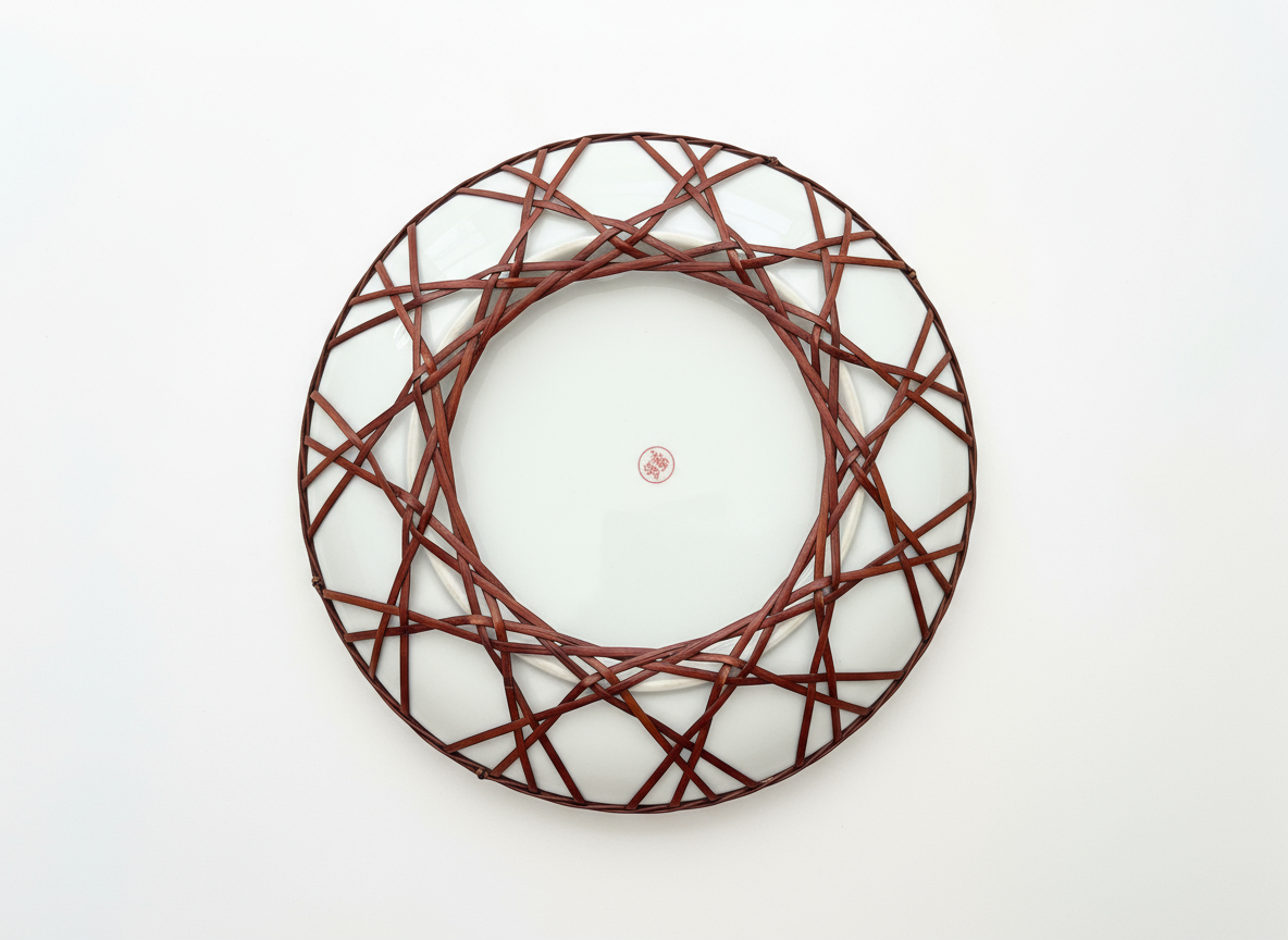 Japanese plate with white background - Image 2