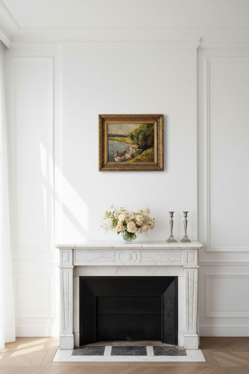 Oil Painting – Parisian Mantelpiece