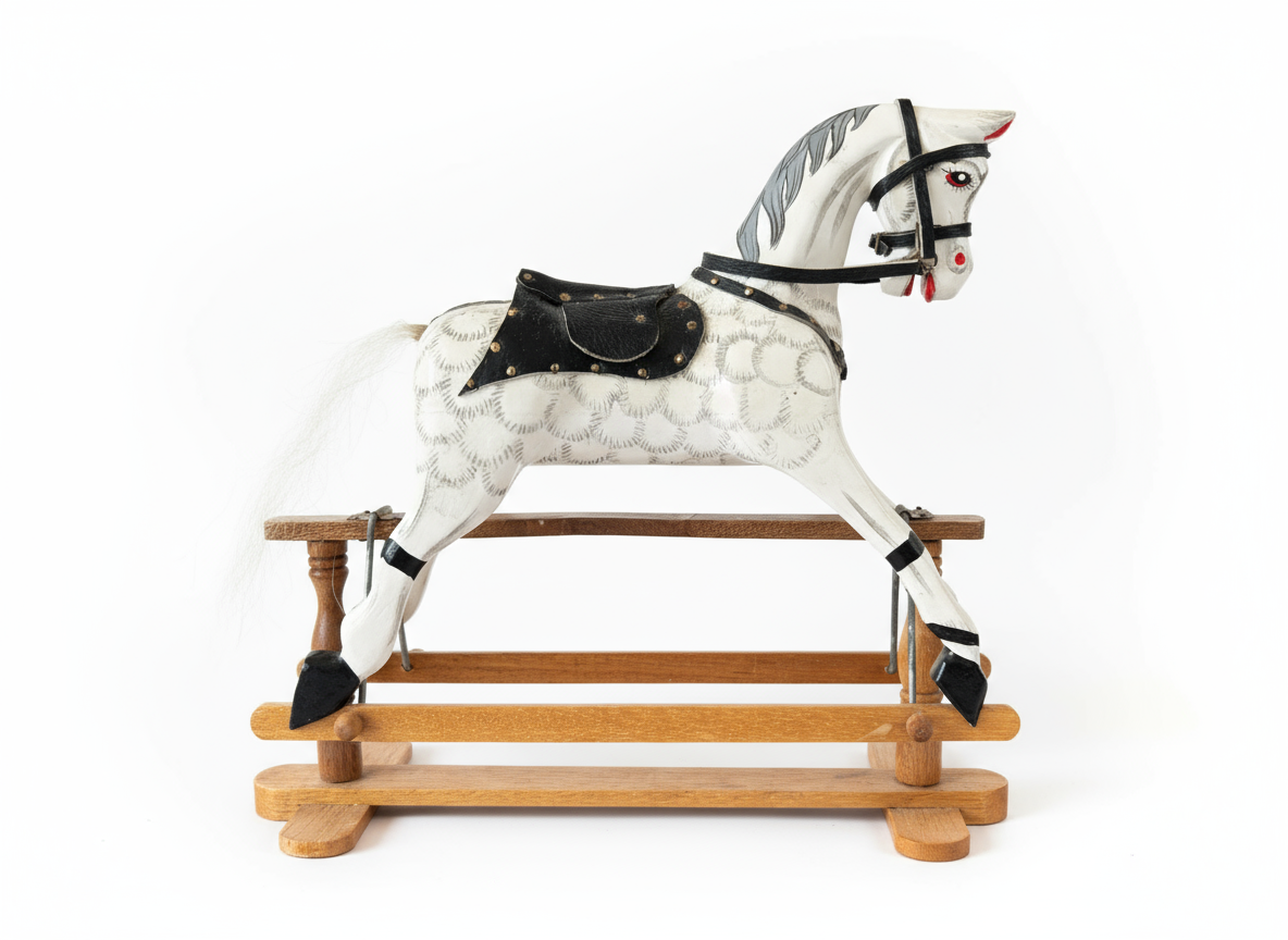 Rocking horse with white background - Image 2