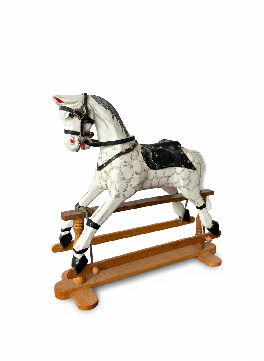 Rocking horse with white background - Image 3