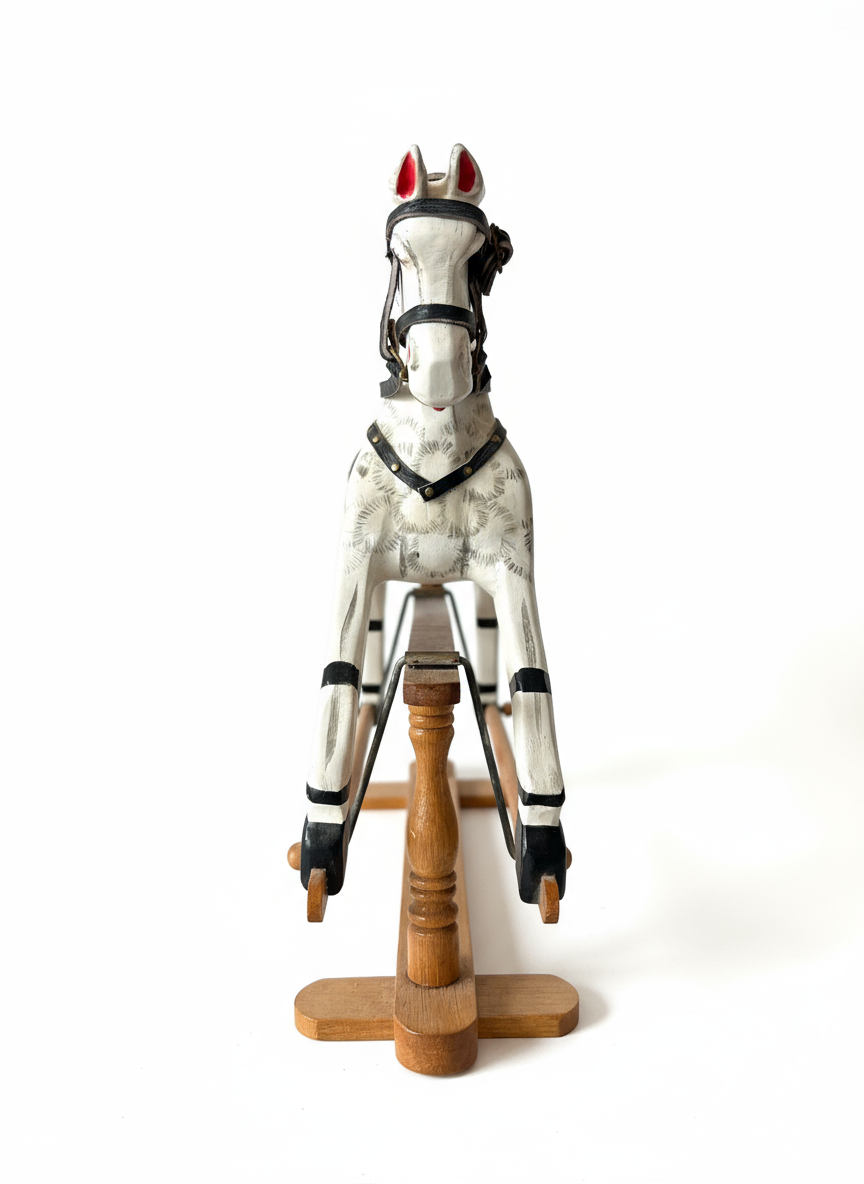Rocking horse with white background - Image 4