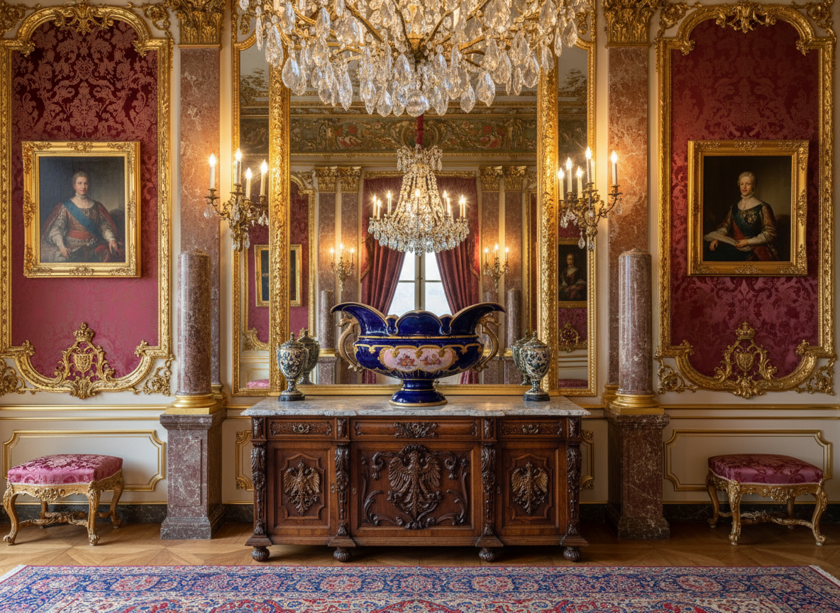 Zsolnay Cobalt Blue Vase - Habsburg Castle Lifestyle