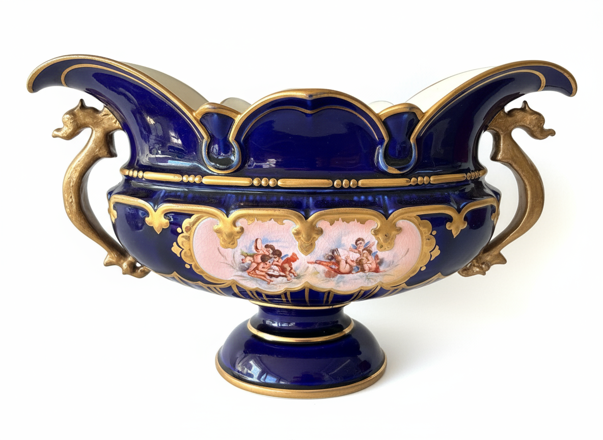 Zsolnay Cobalt Blue Vase - Image 1