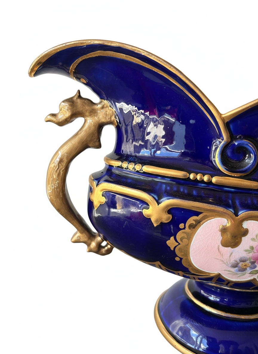 Zsolnay Cobalt Blue Vase - Image 2