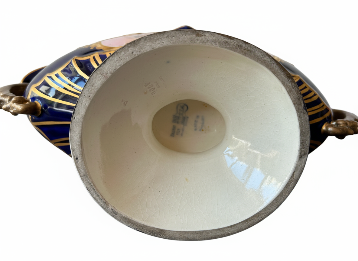 Zsolnay Cobalt Blue Vase - Image 3