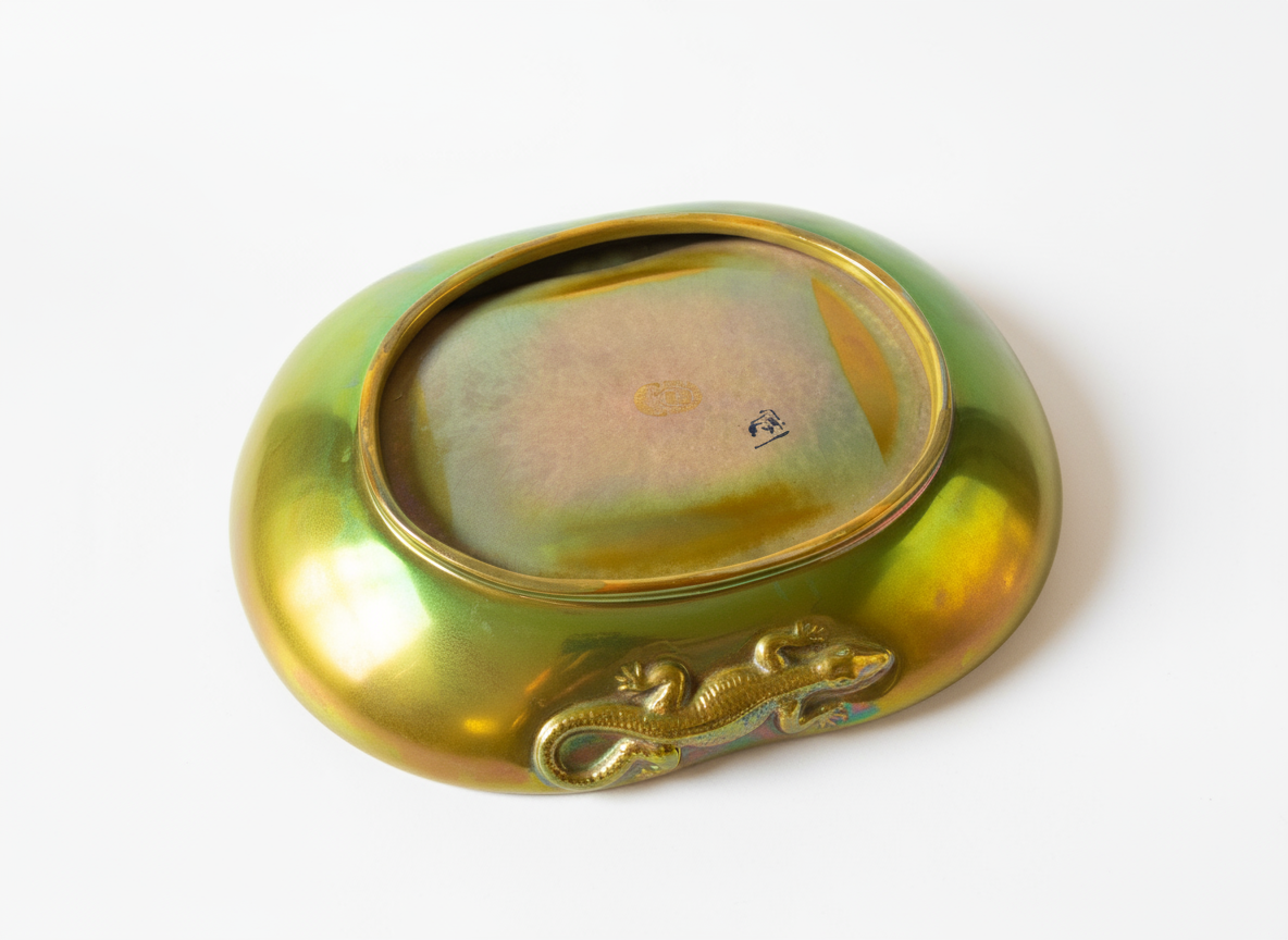 Zsolnay Lizard Dish - Image 4